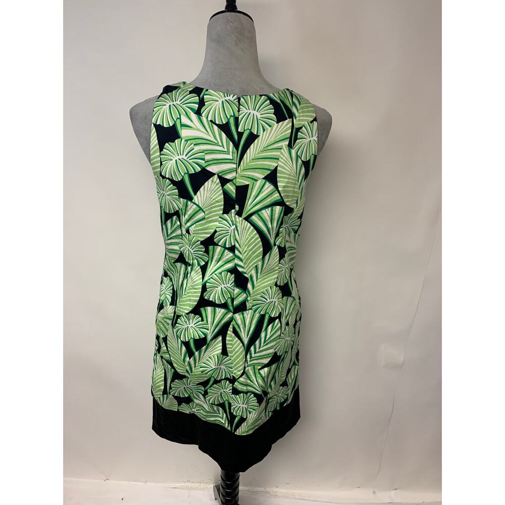 Maggy London Dress Shift Tropical Palm Causal Business Womens SZ 6 - Picture 2 of 8